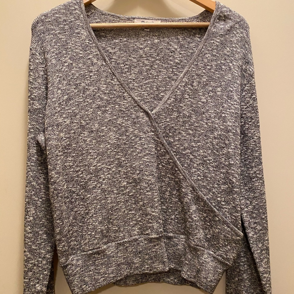 Madewell Faux Wrap Sweater